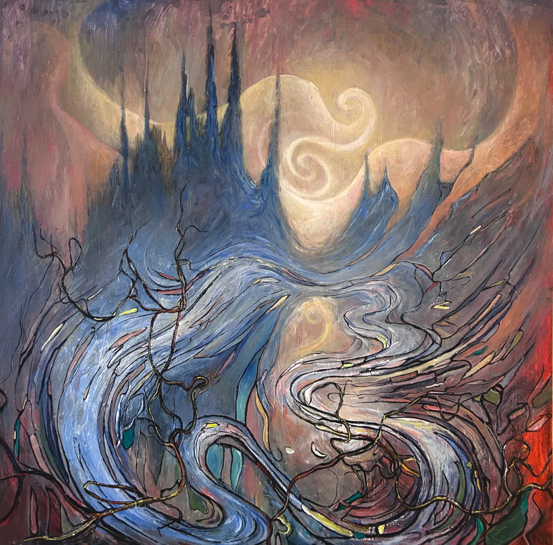 The Inner Landscape 100x100cm 290